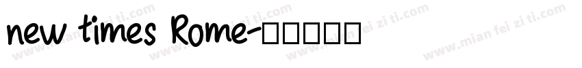 new times Rome字体转换